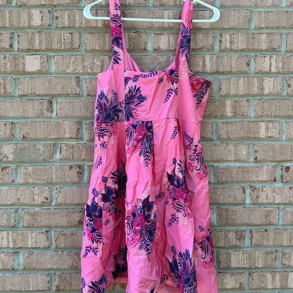 Pink Floral Sleeveless Dress - Picture 5 of 5